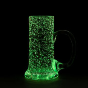 Půllitr zelený svítící hubený