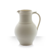 Ceramic pitcher, beige, 4 beers, štíhlý