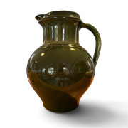 Ceramic mug for 4 beers, bottle green, shiny finish