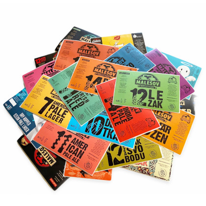 Collector's set of beer labels (25pcs)