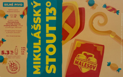 Mikulášský stout 13° (1l PET)