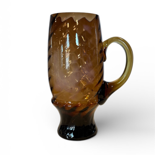 One liter glass brown