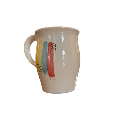 Ceramic mug for ladies 0,5l - rainbow