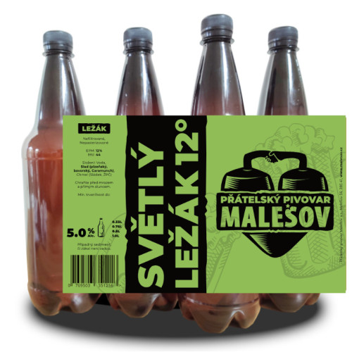Ležák světlý 12° (1l PET)