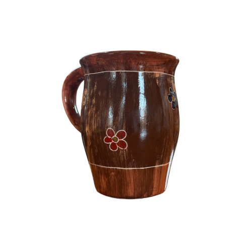 Ceramic mug for ladies 0,5l - flowers
